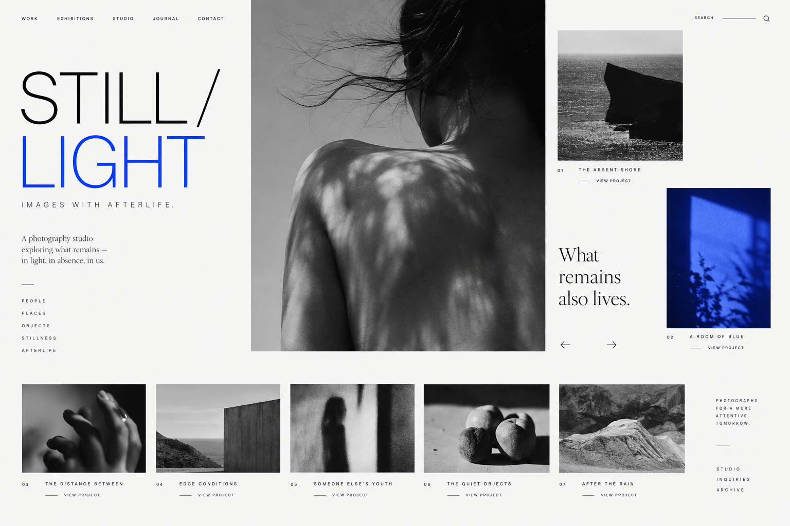 Still Light photography portfolio website
